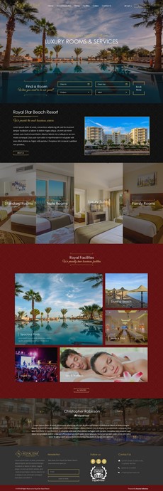 Royal Star Hotels Website